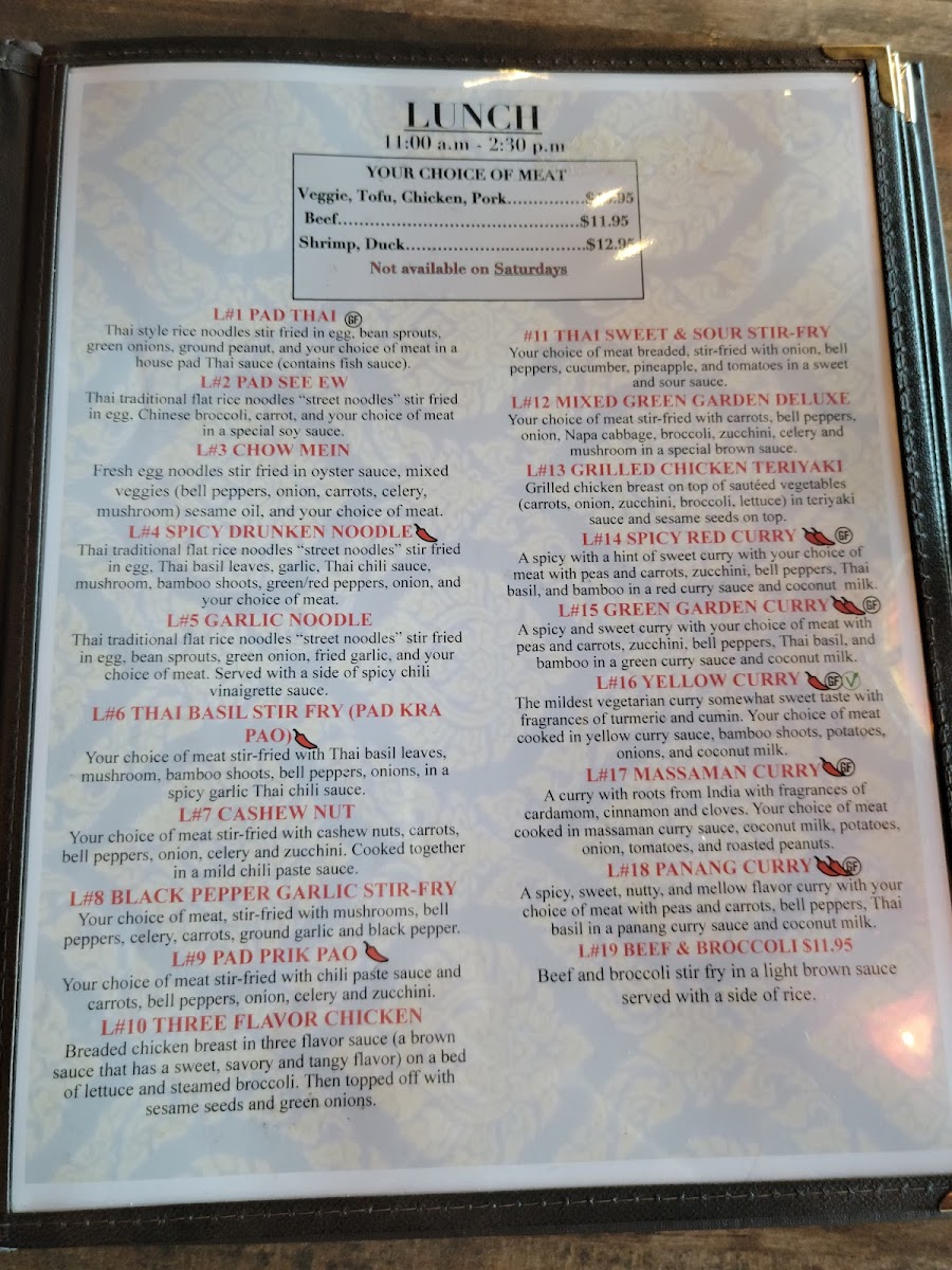 Menu - Jp Thailand Express photo 2