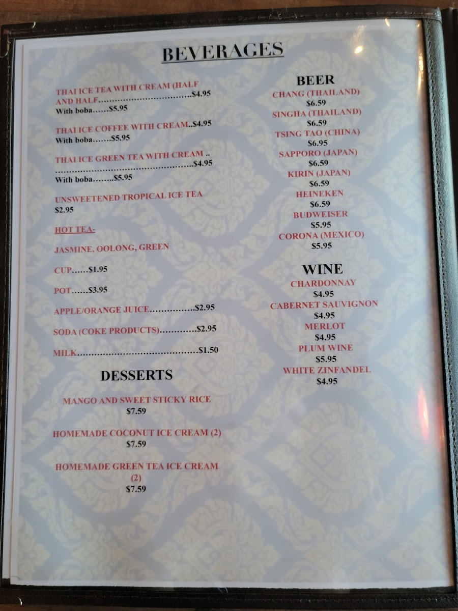 Menu - Jp Thailand Express photo 6